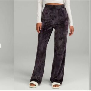 LULULEMON Velour Relaxed High-Rise Velour Pant Interstellar Dark Grey SZ 14 NEW